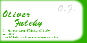oliver fuleky business card