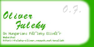 oliver fuleky business card